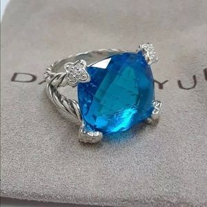 David Yurman Silver Cushion On Point 15mm